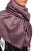 Large Paisley & Roses On Grey Pashmina With Tassels