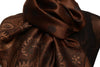 Ovals & Paisleys On Brown Pashmina With Tassels