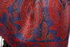 Ovals & Paisleys On Persian Blue Pashmina With Tassels