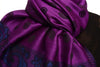 Ovals & Paisleys On Purple Pashmina With Tassels