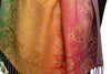 Large Ombre Paisley On Beige Pashmina With Tassels