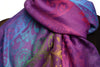 Large Ombre Paisley On Purple Pashmina With Tassels