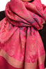 Gradient Flowers On Fuchia Pink Unisex Pashmina