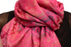 Gradient Flowers On Fuchia Pink Unisex Pashmina