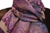 Gradient Flowers On Purple Unisex Pashmina