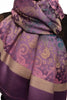 Gradient Flowers On Purple Unisex Pashmina