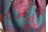 Vintage Roses On Chestnut Pink Pashmina With Tassels