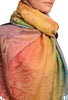 Large Ombre Paisley & Diamond On Beige Pashmina With Tassels