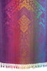 Large Ombre Paisley & Diamond On Purple Pashmina With Tassels