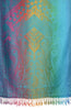 Large Ombre Paisley & Diamond On Dodger Blue Pashmina With Tassels