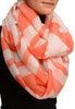 Extra Large Red Geometrical Pattern Mix Snood Scarf