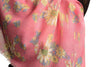 Pink With Gold Trim Daisies Scarf