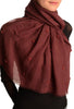 Burgundy Beaded Crinkled Scarf