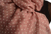 White Polka Dot On Puce Pink Unisex Scarf
