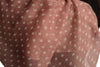 White Polka Dot On Puce Pink Unisex Scarf