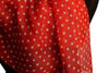 White Polka Dot On Red Unisex Scarf