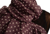 White Polka Dot On Purple Unisex Scarf
