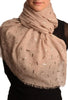Red Gold Printed Dragonfly On Mocha Scarf