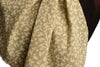 Small White Flowers On Textured Green Scarf
