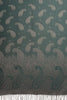 Small Paisley On Teal Blue Pashmina With Tassels