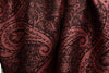 Small Paisley On Puce Pink Pashmina With Tassels