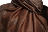 Small Paisley On Brown Pashmina With Tassels