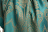 Large Paisley On Sky Blue Pashmina With Tassels