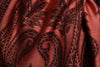 Large Paisley On Chestnut Pink Pashmina With Tassels