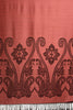 Large Paisley On Chestnut Pink Pashmina With Tassels