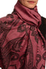 Large Paisley On Puce Pink Pashmina With Tassels