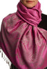 Large Paisley On Pink Pashmina With Tassels