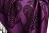 Large Paisley On Purple Pashmina With Tassels
