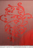 Rising Sun On Red Grey Pashmina With Tassels