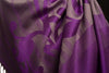 Rising Sun On Purple Pashmina With Tassels