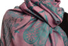 Moroccan Rose On Rose Pink Pashmina With Tassels