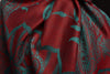 Moroccan Rose On Dark Red Pashmina With Tassels