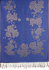 Roses On Persian Blue Pashmina With Tassels