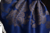 Roses On Persian Blue Pashmina With Tassels