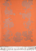 Roses On Terracotta Pashmina With Tassels