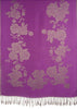 Roses On Purple Pashmina With Tassels