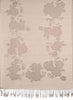 Roses On Silver Grey Pashmina With Tassels