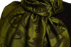 Fern Leaves On Green Pashmina With Tassels