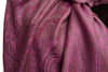 Mirrored Paisley On Ultra Pink Pashmina With Tassels