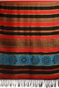 Red Stripes & Gold Lurex Pashmina With Tassels
