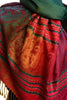 Small Clover On Prussian Blue Ombre Pashmina With Tassels