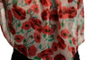 Poppy Flowers On White Unisex Scarf & Beach Sarong