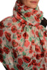 Poppy Flowers On White Unisex Scarf & Beach Sarong