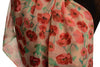 Poppy Flowers On Peach Unisex Scarf & Beach Sarong