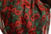 Poppy Flowers On Grey Unisex Scarf & Beach Sarong