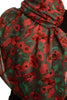 Poppy Flowers On Grey Unisex Scarf & Beach Sarong